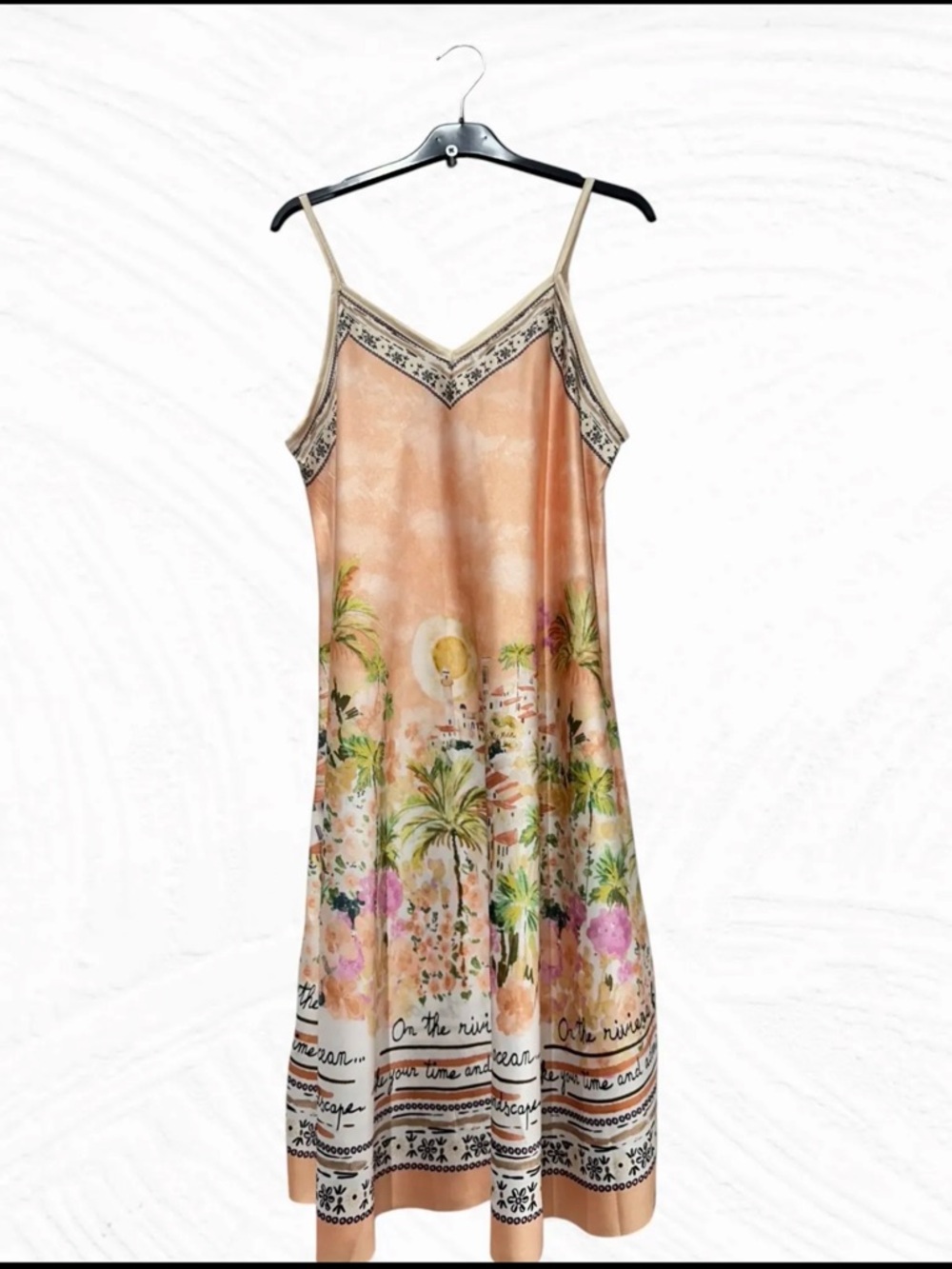 MADE IN ITALY Bohemian Floral Slip Dress Available in Lots of Colors - Picture 5 of 5